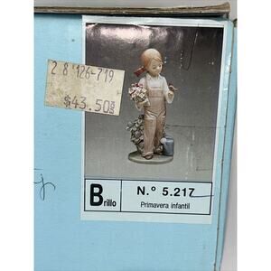 lladro #5.217 Brillo original empty box With Inserts And Collectors Society App